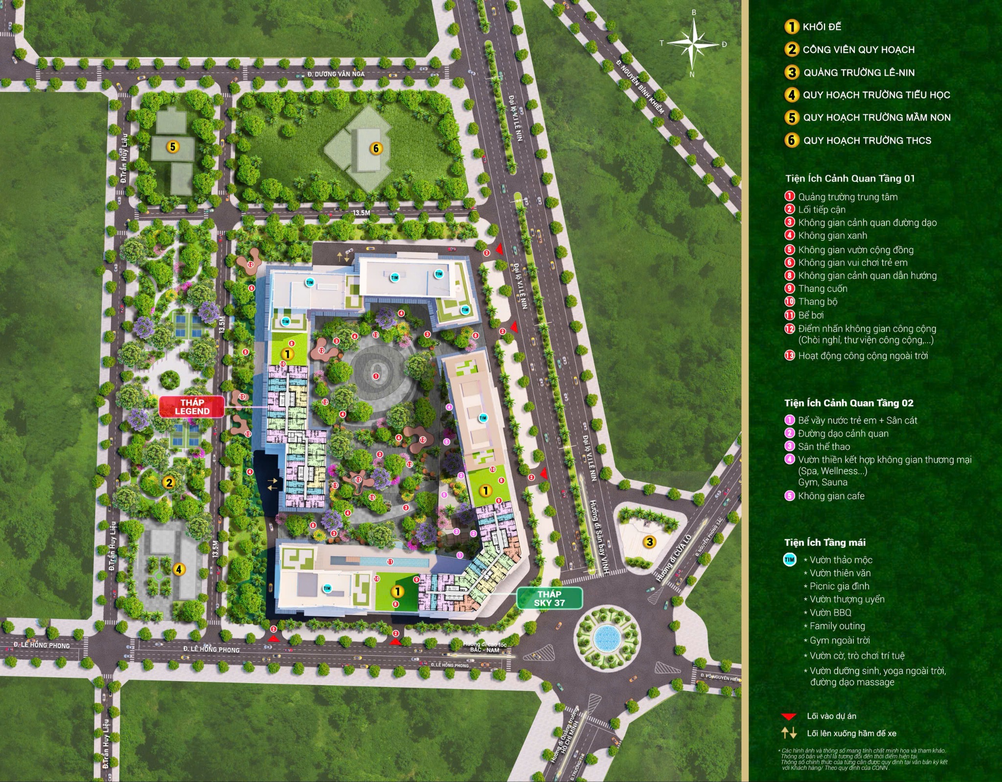 Mặt bằng Sun Glory Residence Nghệ An: 5 tòa Infinity, Sky 37, Lumina, Harmony & Legend