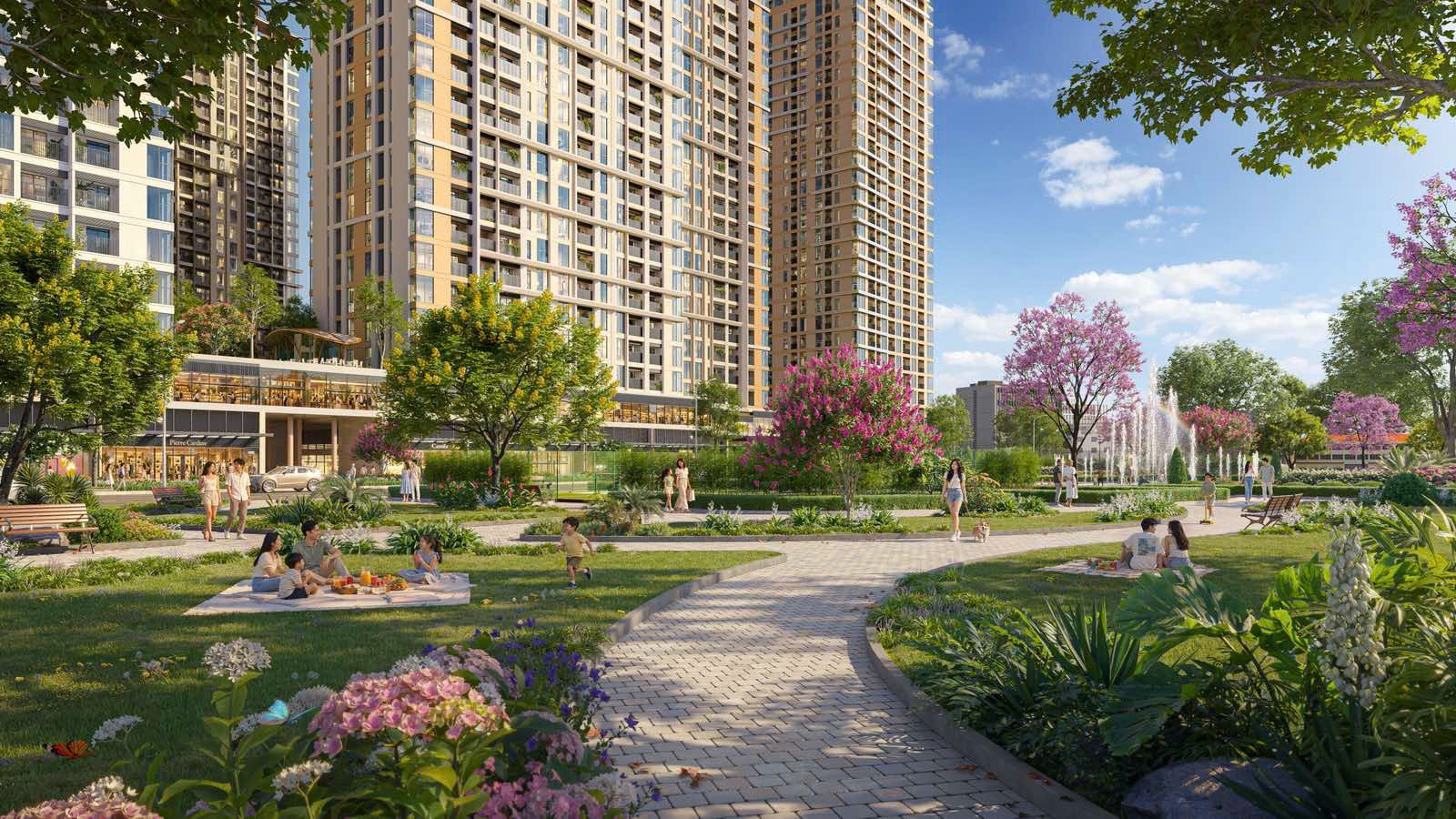 Cảnh quan công viên Sun Glory Residence